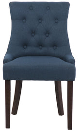 TPFLiving Esszimmerstuhl Iverno Stoff Gestell Kautschukholz antik-dunkel